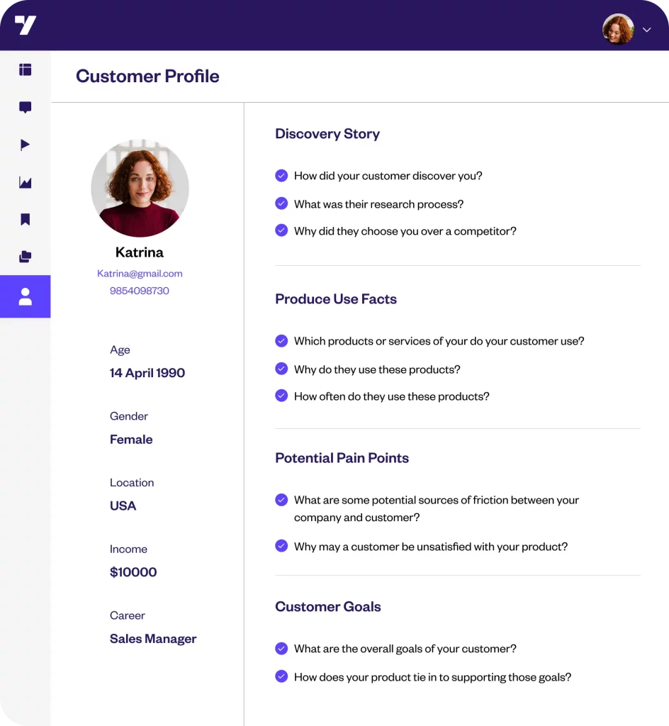 Create and maintain customer profiles for customer experience management - Yellow.ai