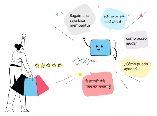 Engage and converse across languages and regions