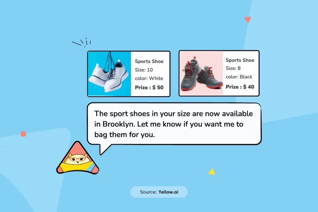 Personalized shopping experience with Conversational Commerce