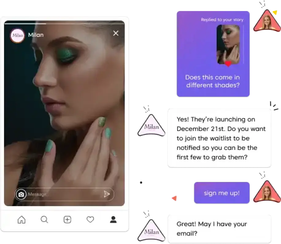Automate responses to Instagram stories