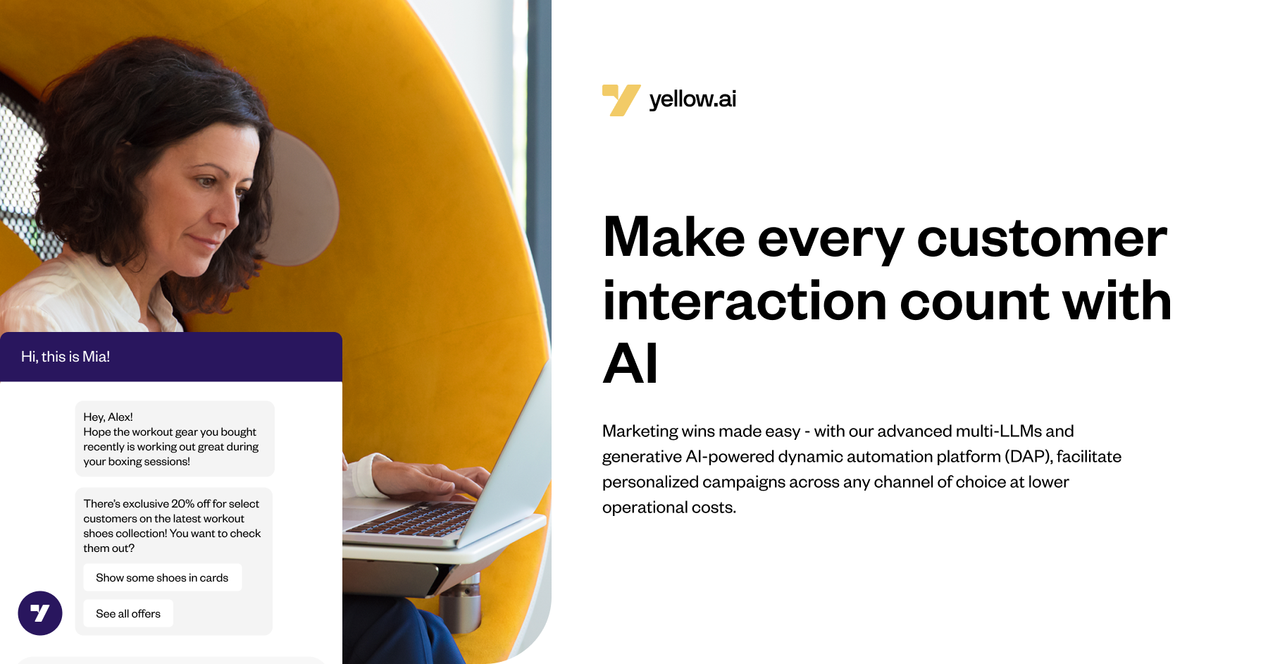 Customer Interaction With AI | Yellow.ai
