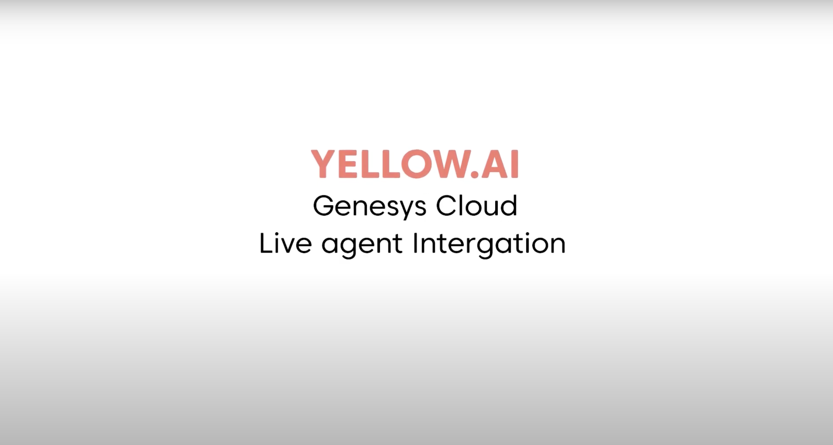 Genesys + Yellow.ai Integration
