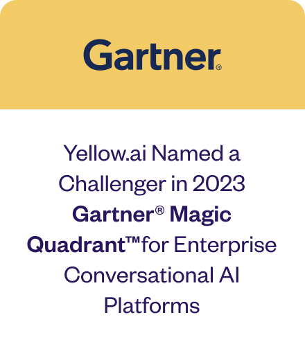 Gartner Yellow.ai Named a Challenger in 2023