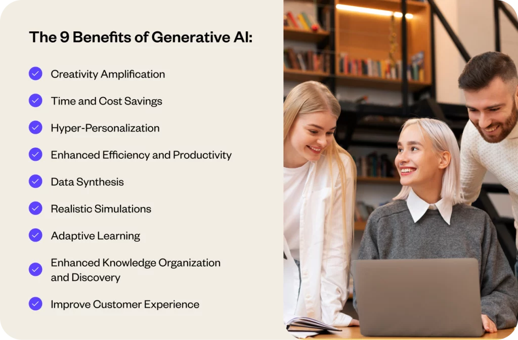 9 benefits of generative AI for enterprises