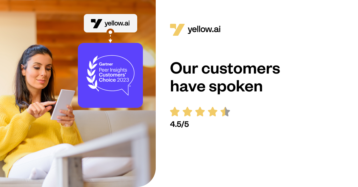 Yellow.ai named a Strong Performer in 2023 Gartner®