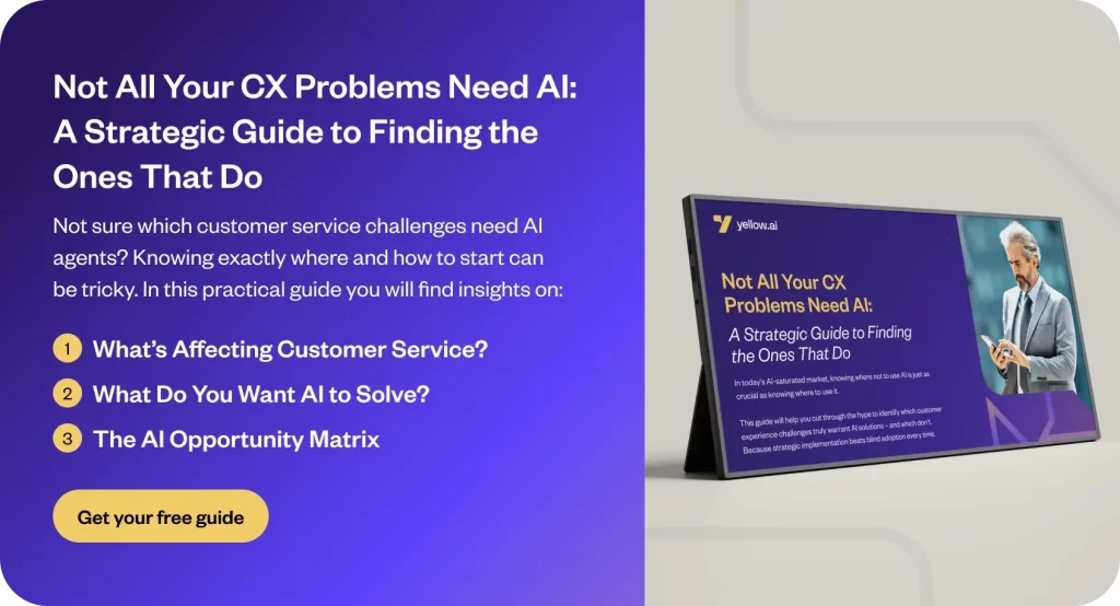 Strategic guide to finding which CX problems need AI agents