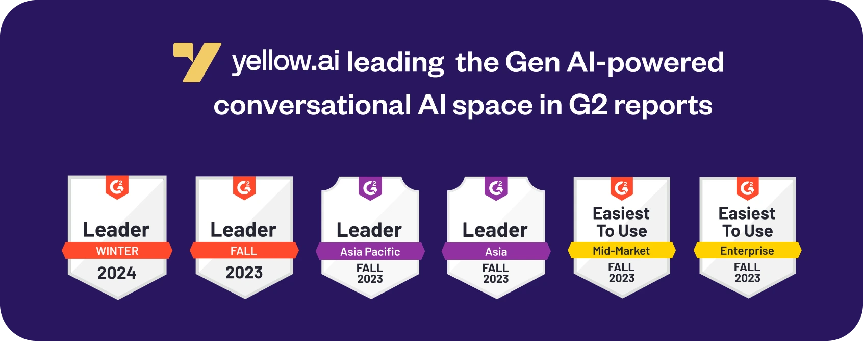Yellow.ai - leading the gen-ai powered conversational AI space in G2 reports