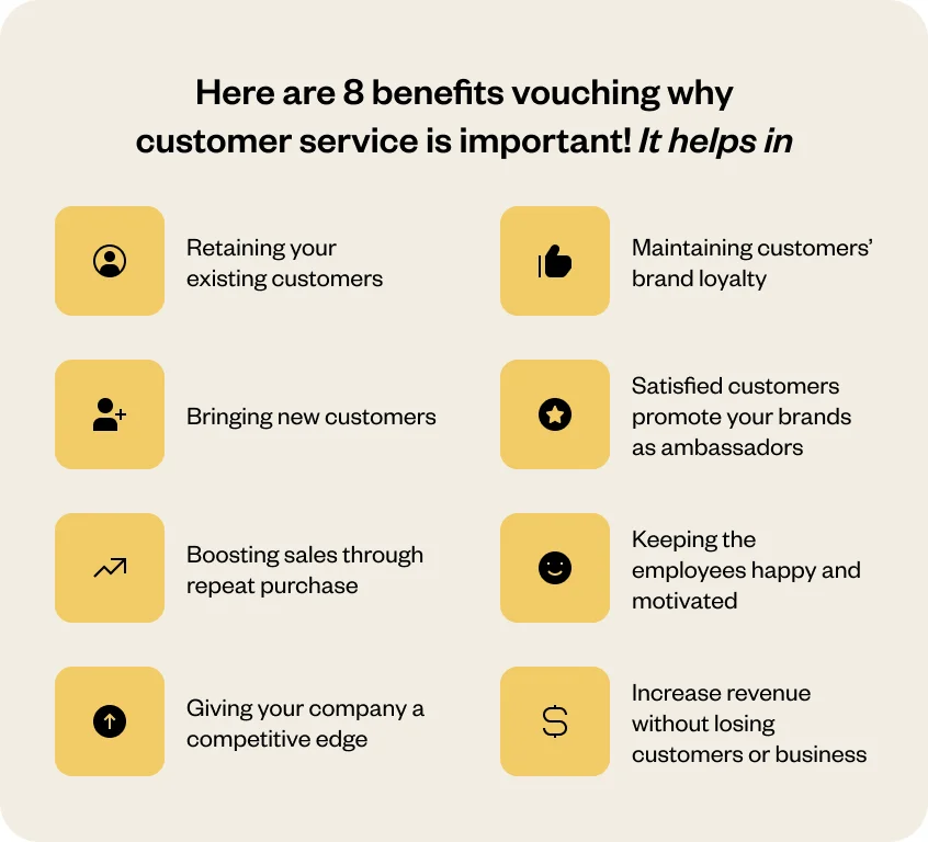 8 Reasons why customer service is important