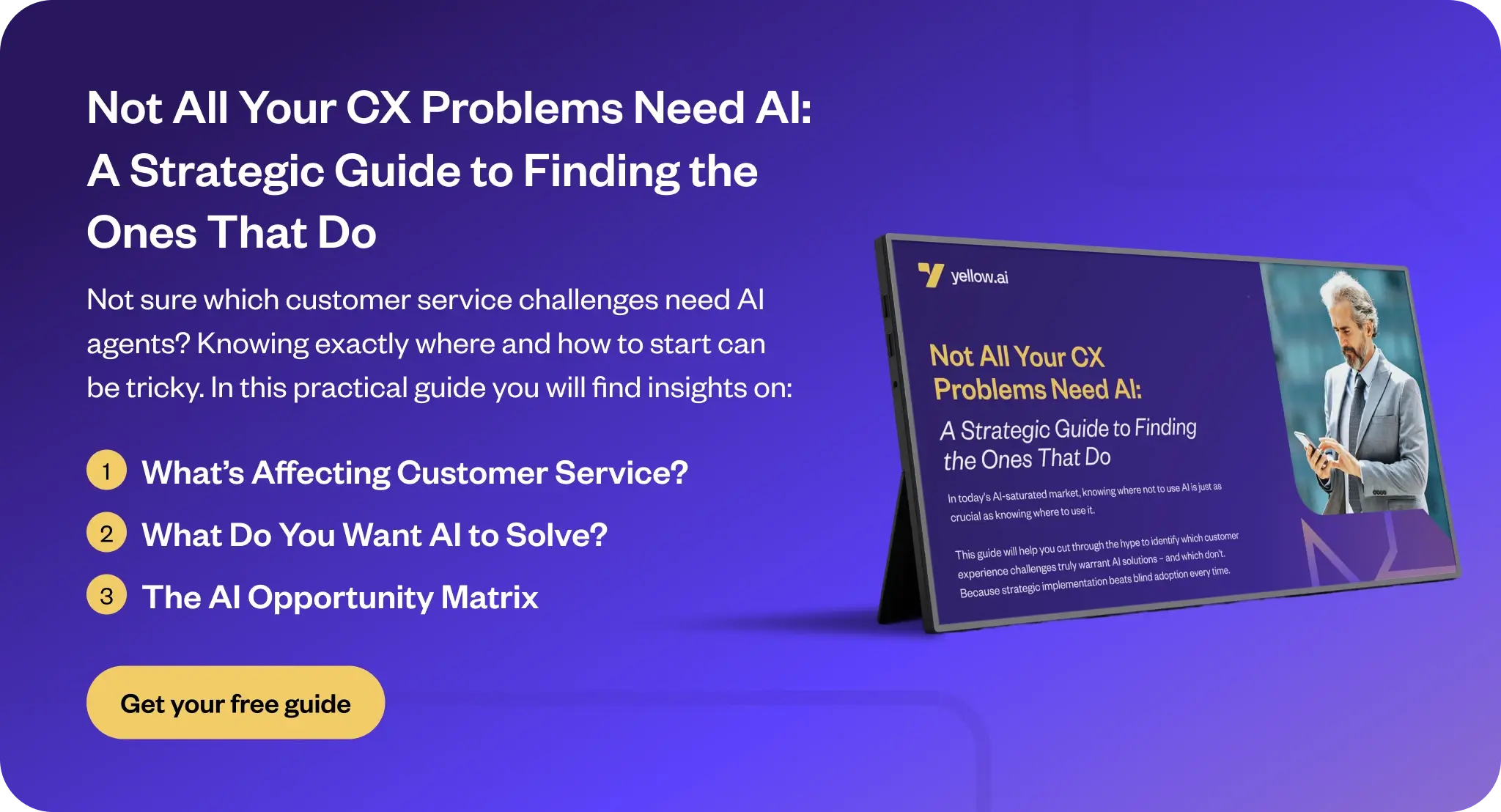Guide to identifying cs problems
