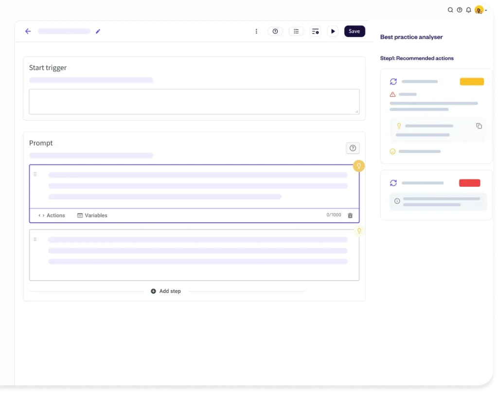 Get suggestions to make improvements with quality checks on your AI Agents with Yellow.ai's MagicCues