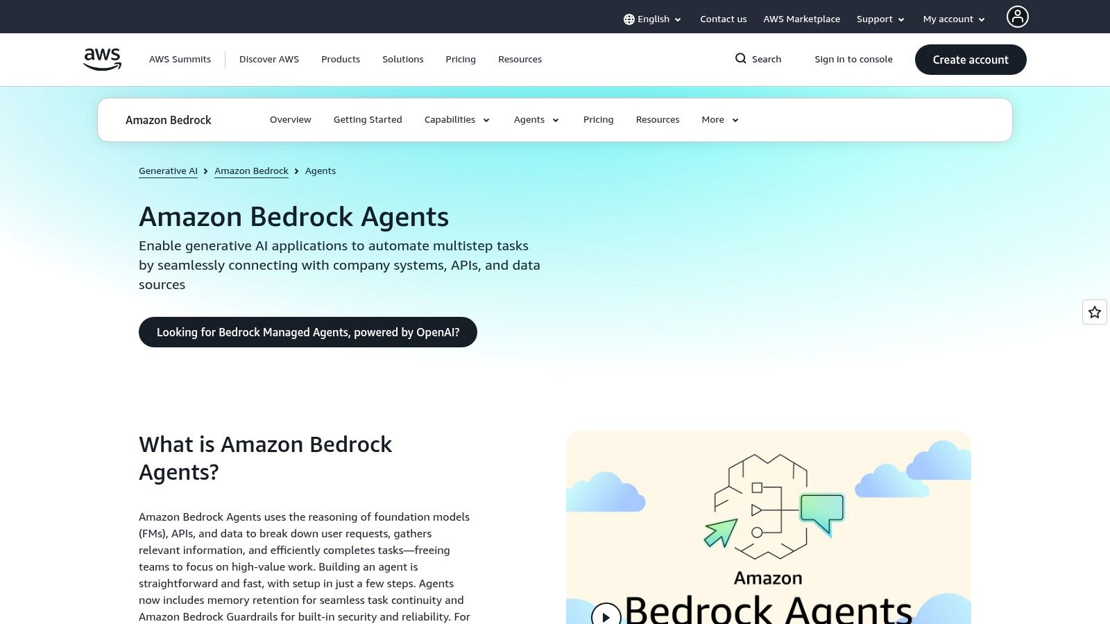 AWS Agents for Amazon Bedrock