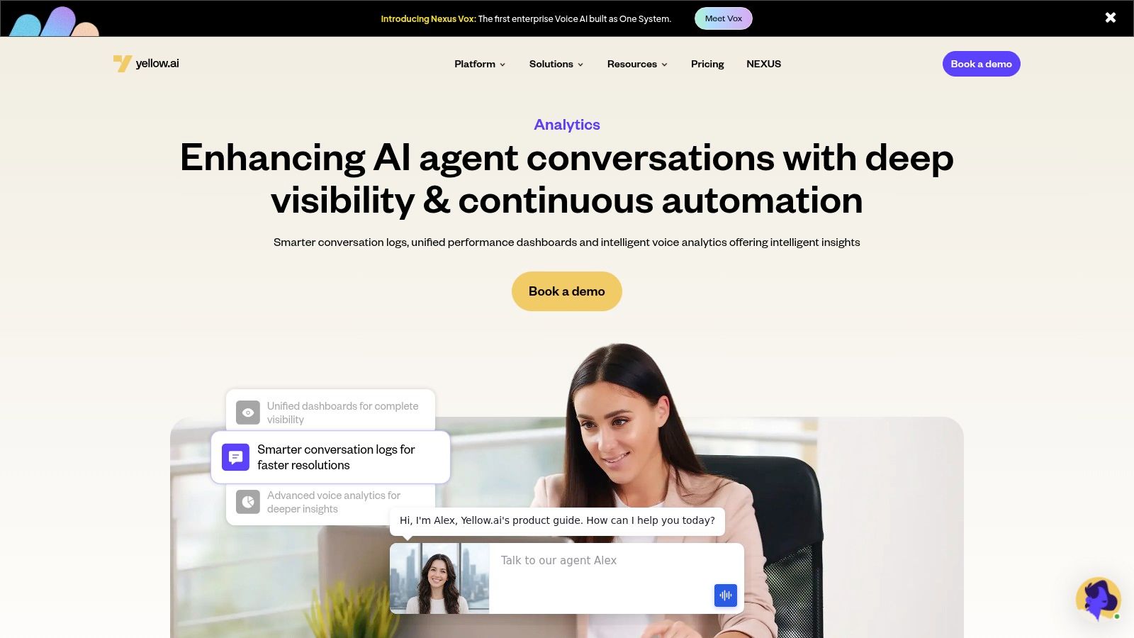 Yellow.ai Analyze - AI Analytics